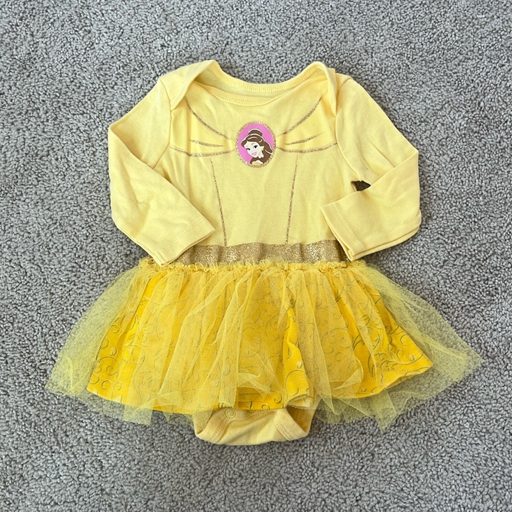 Like New! Disney Baby Belle Onesie - Size 6/9 Months